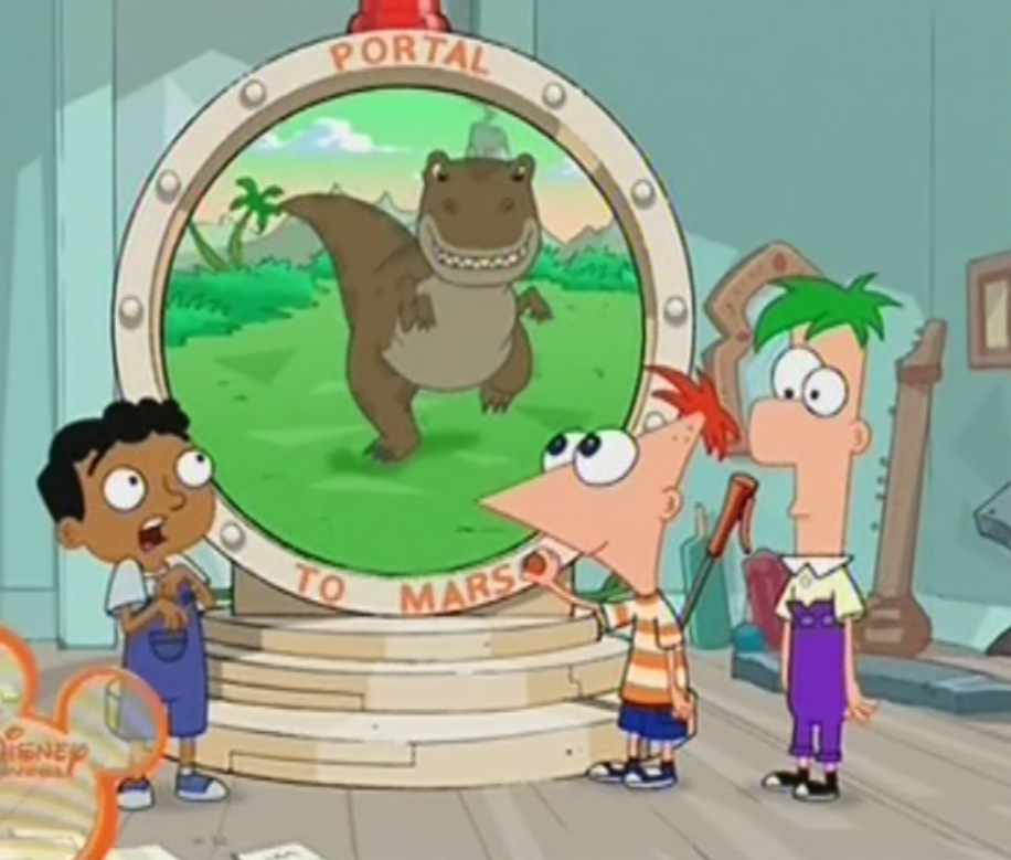 Image - Phineas and Ferb build a time machine.png - Phineas and Ferb