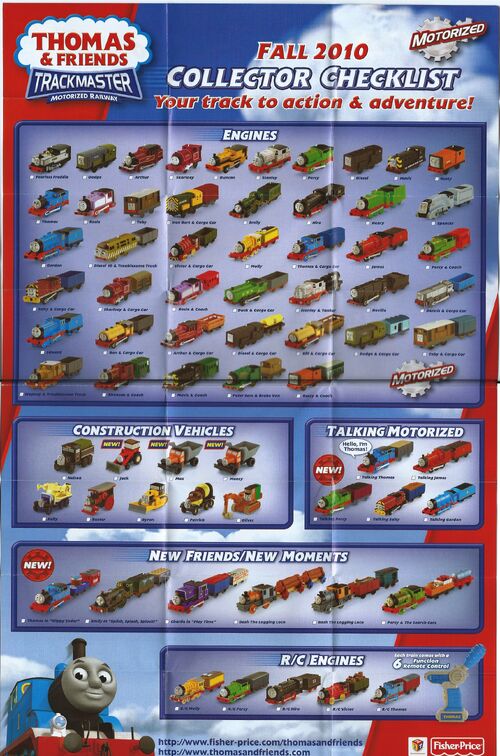 Image - TrackMaster(Fisher-Price)2010CollectorChecklistfront.jpg ...