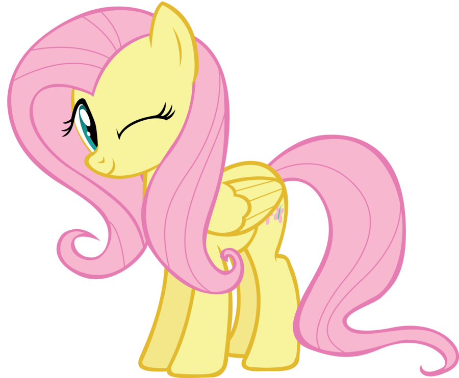 Image - FANMADE Winking Fluttershy by tecknojock.png - My Little Pony ...