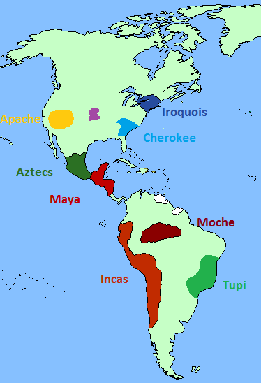 Доколумбовые цивилизации америки карта