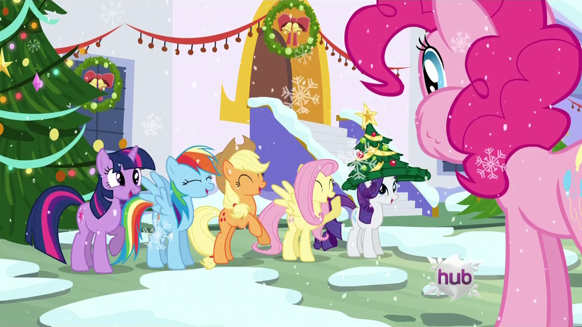 Image - Ponies laughing S2E11.png - My Little Pony Friendship is Magic Wiki