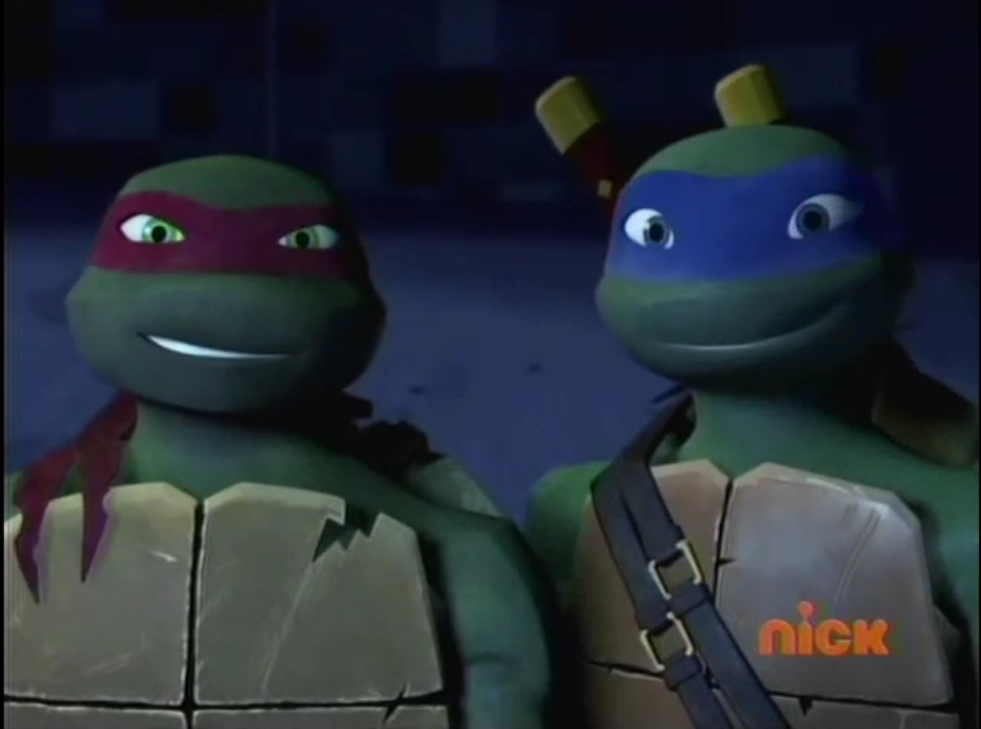 Image - Raph and Leo smiling.png - TMNTPedia