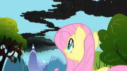 Fluttershy notices the smoke S01E07