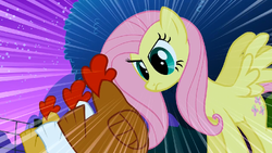 Fluttershy staring at chickens S01E17