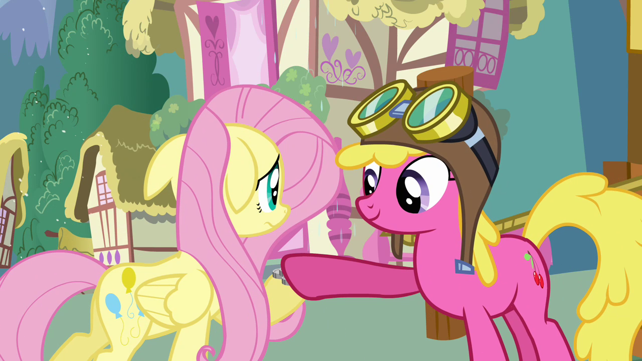 Image - Fluttershy rents hot air balloon S03E13.png - My Little Pony ...