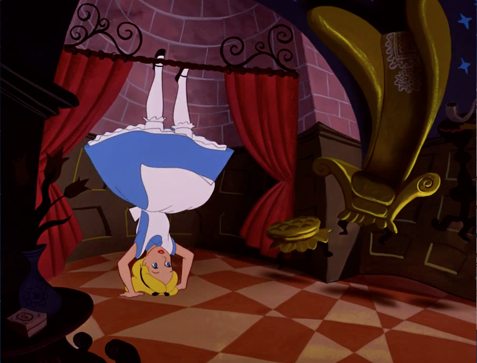 Image - Alice Upside Down.png - Alice in Wonderland Wiki