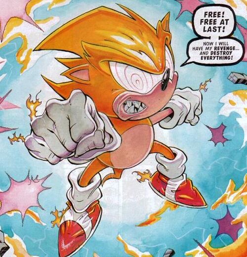 Fleetway Super Sonic - Sonic Wiki