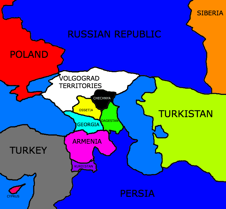 Political Map of the Caucasus - Precipice of War Role-Play Wiki