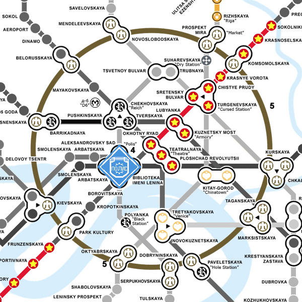 Карта московского метрополитена 2033