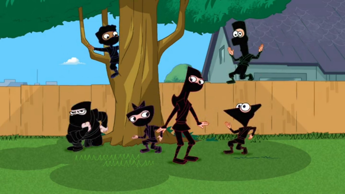 Image - The ninja kids appear with Candace.jpg - Phineas and Ferb Wiki ...