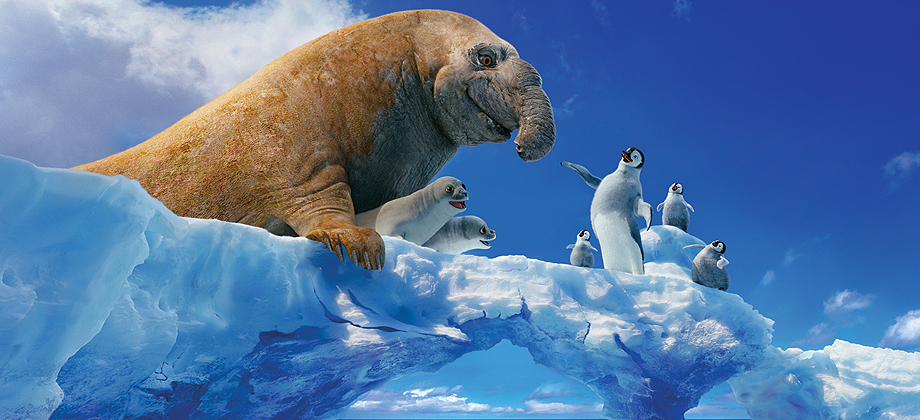 Image - Beachmaster-vs-Mumble-and-kids-sm.jpg - Happy Feet Wiki, The ...