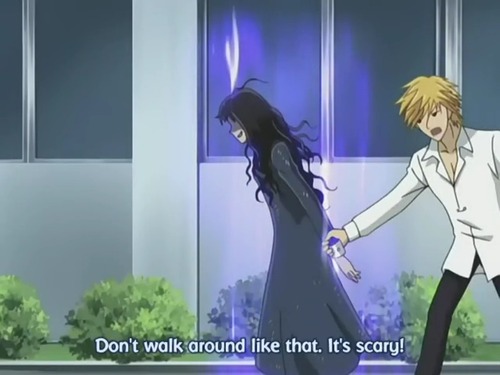 Image - Kyohei grabbing Sunako.jpg - Wallflower Wiki