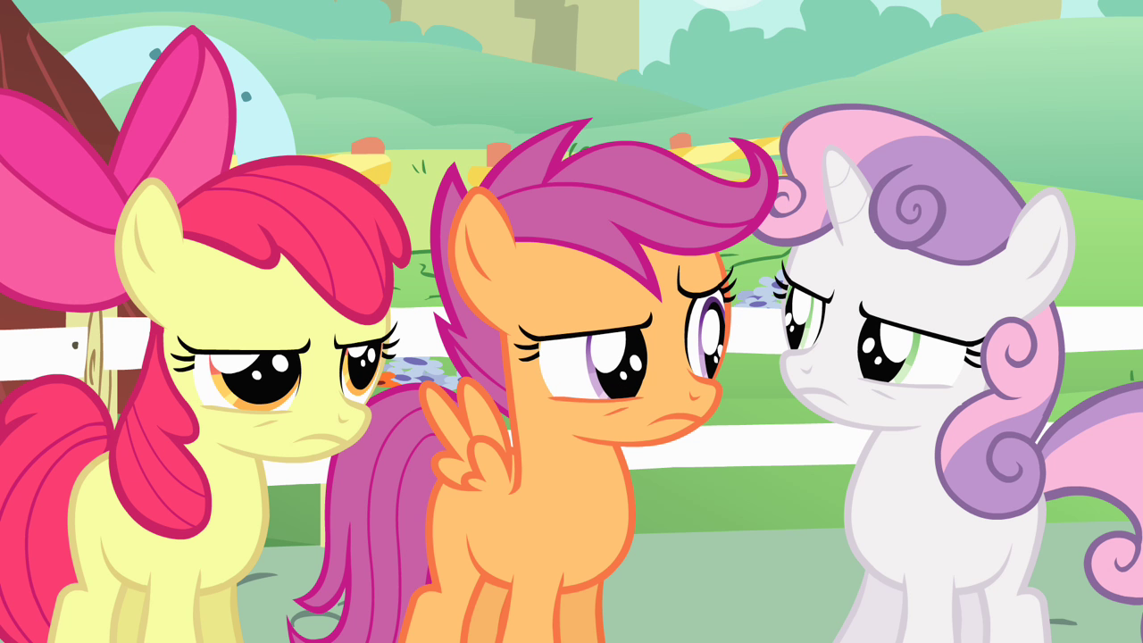 Image - Cutie Mark Crusaders unfazed S4E05.png - My Little Pony ...