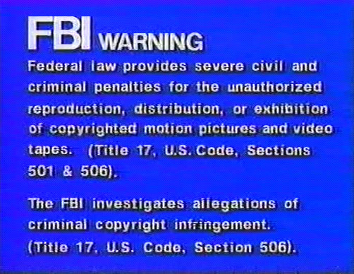 GoodTimes Home Entertainment Warning Screens - The FBI Warning Screens Wiki