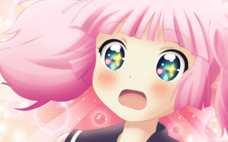Image - Pink hair blush yoshikawa chinatsu yuru yuri anime girls ...