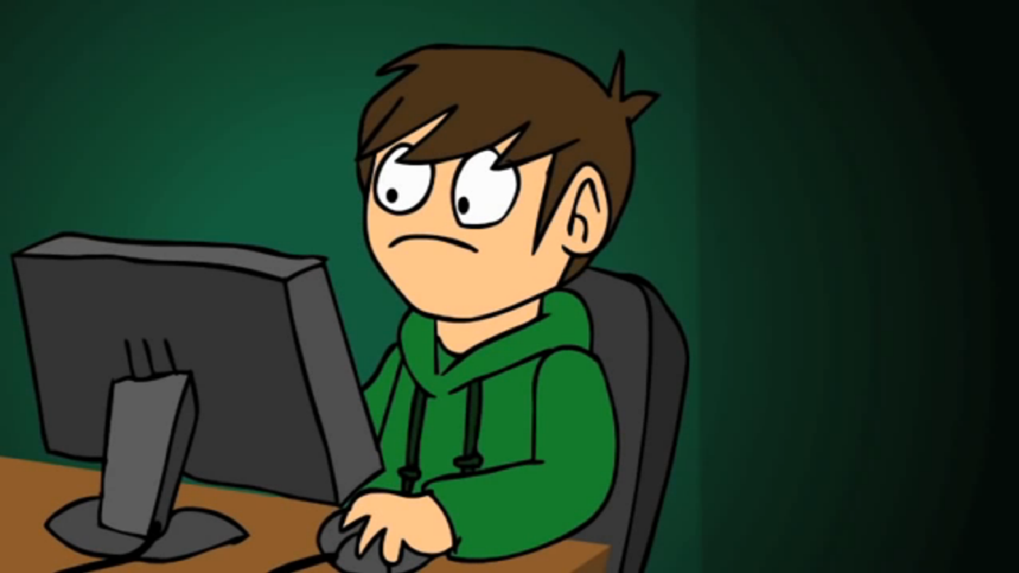 ЭДД 1.10. Eddsworld - the end (Part 3). Fan service Eddsworld. Испуганный ЭДД компьютер.