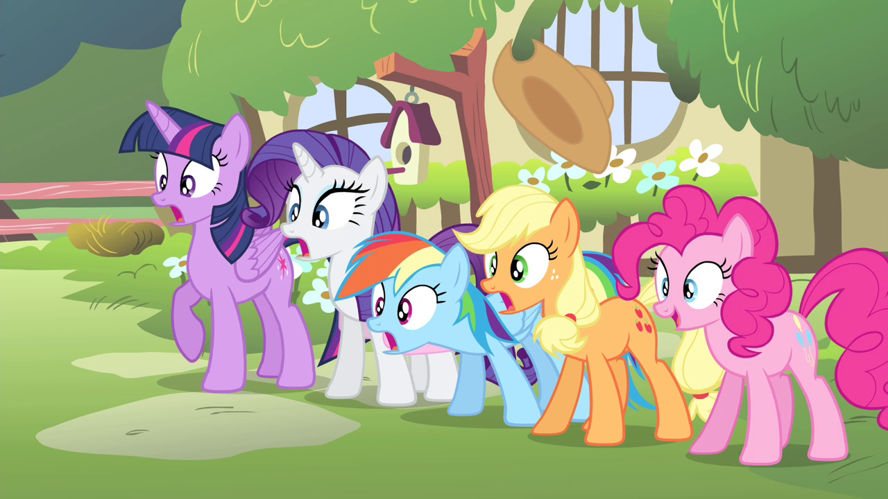 Image - Fluttershy's friends shocked S4E14.png - My Little Pony ...