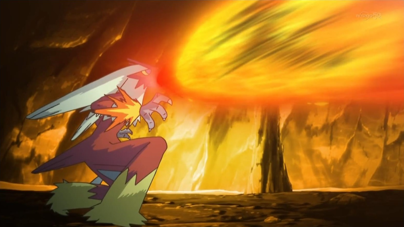 Image - Gurkinn Blaziken Flamethrower.png - The Pokémon Wiki