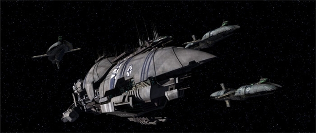 Grievous's Recusant-class light destroyer - The Clone Wars