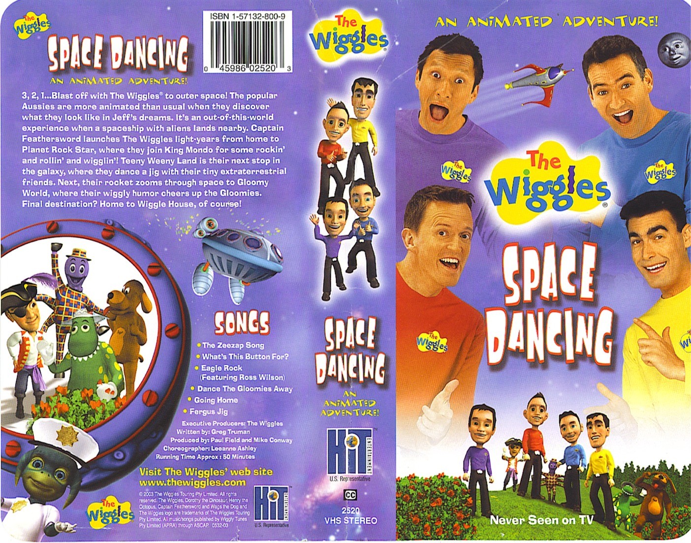 The Wiggles Vhs Lot 5 Dance Party Space Dancing Childrens Education ...