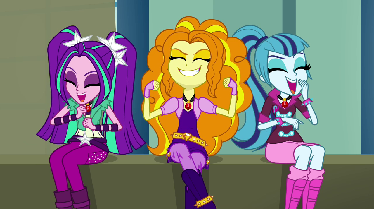 Image - Dazzlings laughing evilly EG2.png - My Little Pony Friendship ...