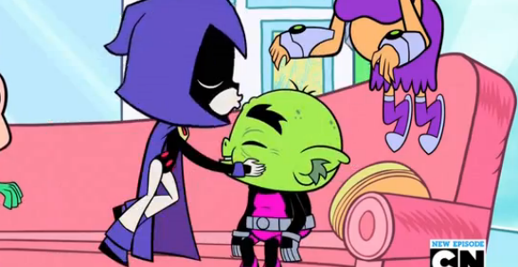 Image - Raven Getting ready to give old Beast Boy a kiss.png - Teen ...