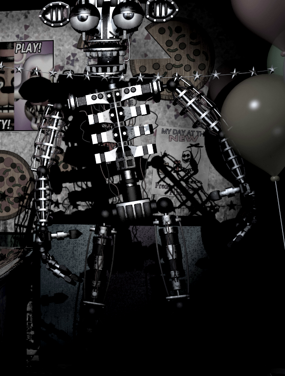 Image - Bare Endoskeleton (clean).png - Five Nights at Freddy's Wiki