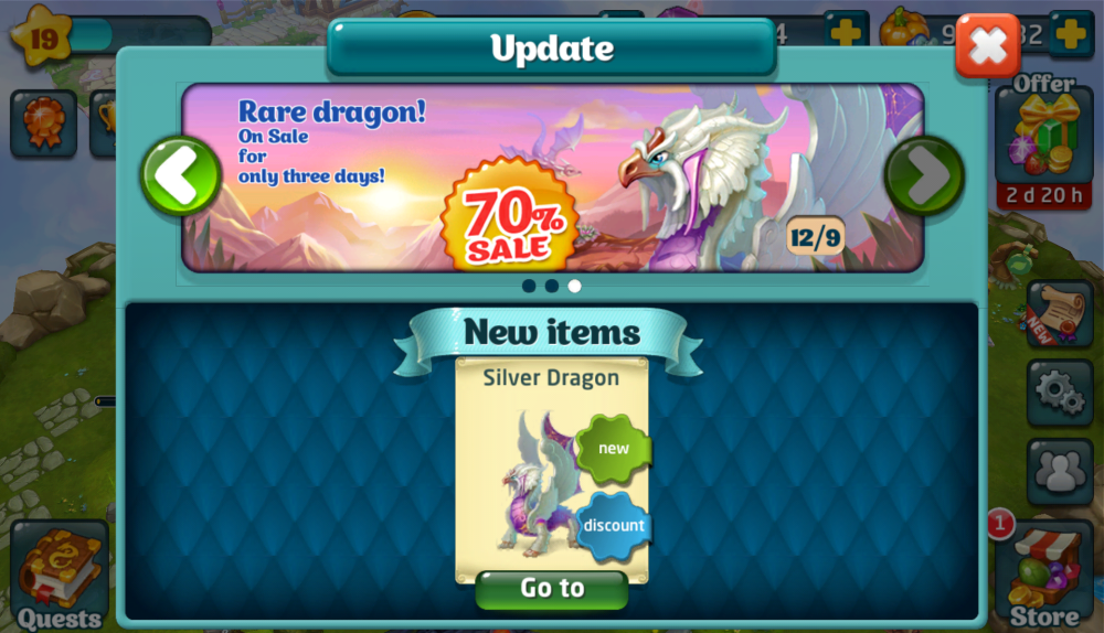 Game Updates - Dragons World Wiki