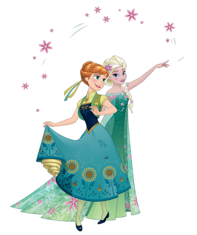 Image - Anna and Elsa Frozen Fever 2D Render.png - Disney Wiki